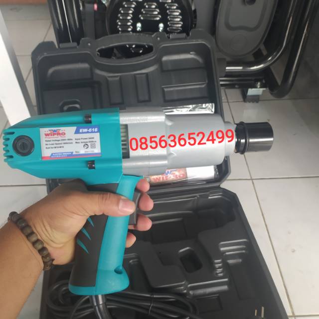 Impact Wrench Elektric Alat Buka Baut Listrik 1/2 Inch Wipro EW-616