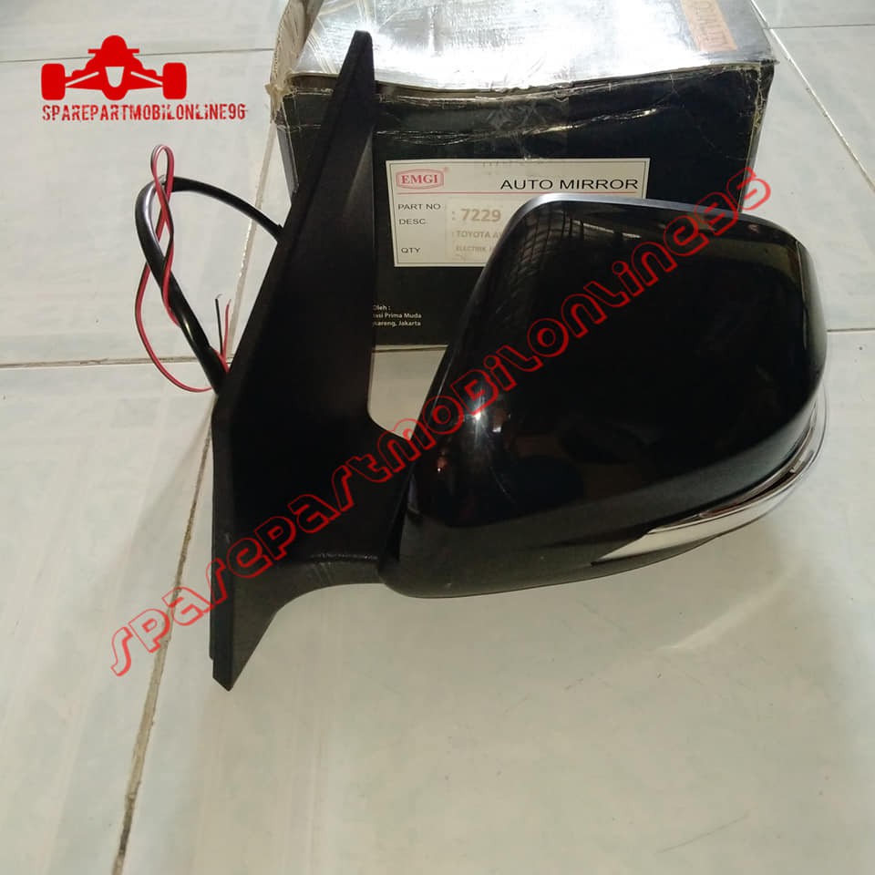 Spion Toyota Avanza Veloz Elektrik Lampu Hitam EMGI 7228 7229