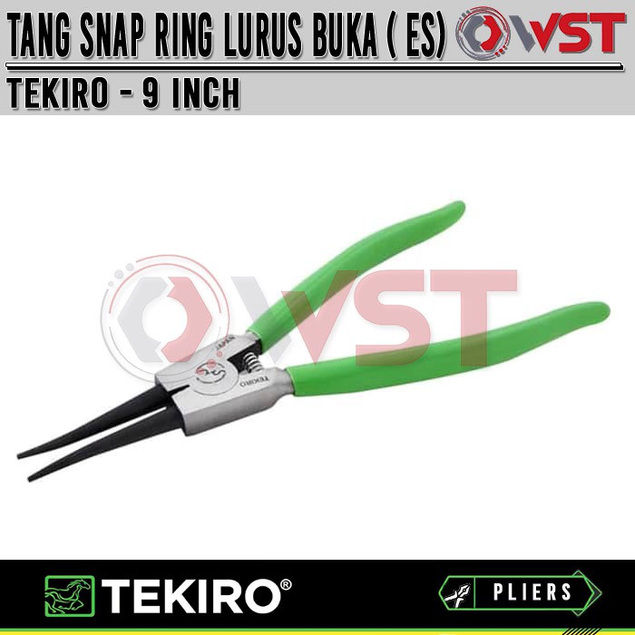 Tekiro Tang Snap Ring Lurus Buka 9"