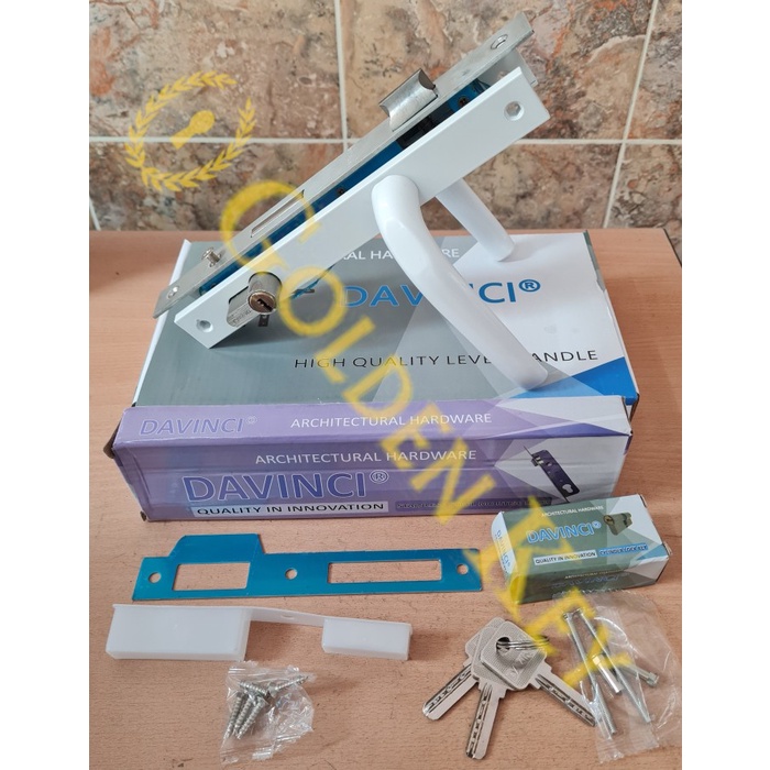 Kunci Pintu - Paket Set Kunci Handle Body Davinci Pintu Aluminium Alumunium 3" 9055