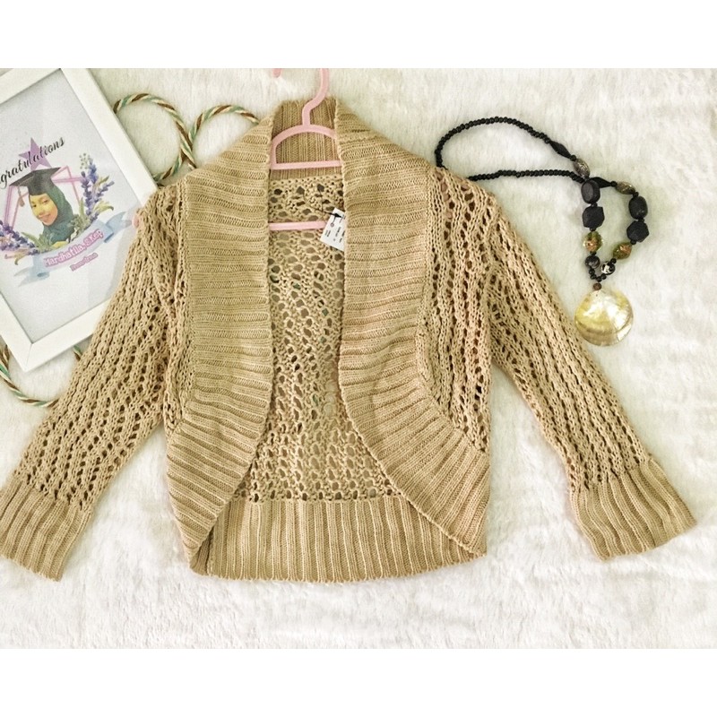 Outer Rajut Lengan Panjang | Kardigan Wanita Rajut Lengan Panjang