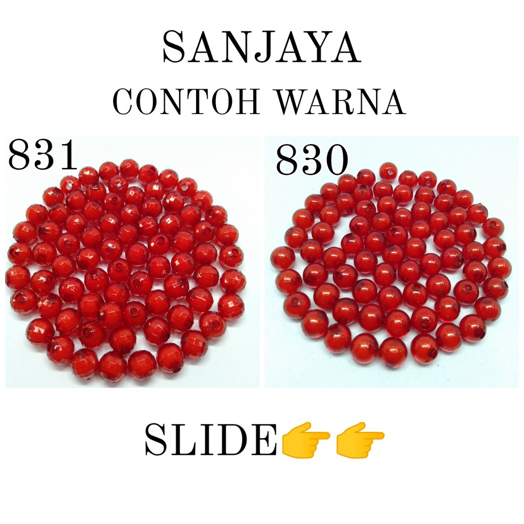 MANIK ISI / MOTE ISI / MANIK AKRILIK ISI BOLA DUNIA / MOTE AKRILIK ISI BOLA DUNIA / MANIK ISI LAMPION / MOTE AC ISI LAMPION 8MM