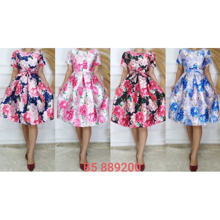 mamabebe' Dress satin bunga 889200