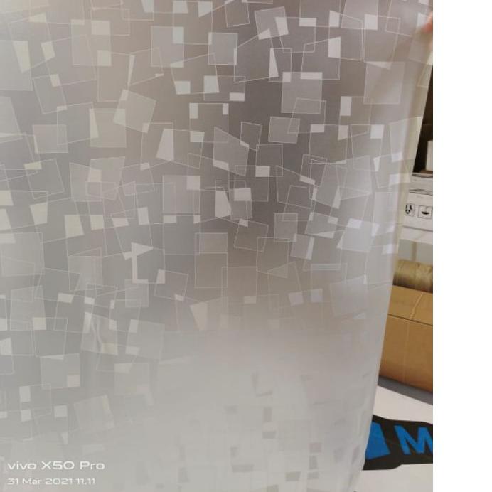 

Hot - Sticker Kaca / Sanblast / Bahan Sudah Ada Lem Lebar90Cm x Panjang50Cm,
