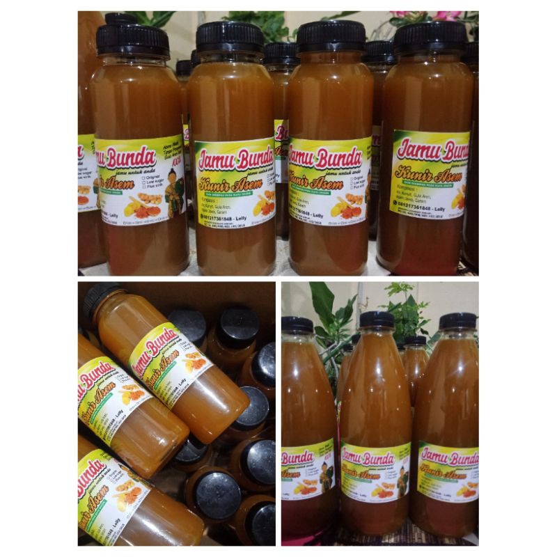 

Jamu Kunir Kunyit Asem BUNDA Madiun 650 Ml