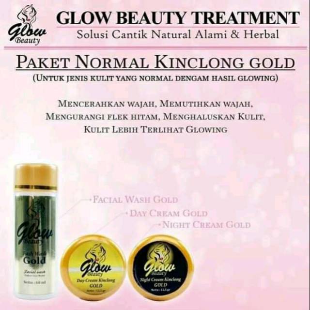 Glow beauty kinclong gold
