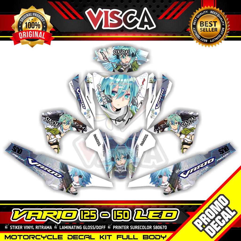 Decal Stiker Vario 2016 2017 Striping Vario 125 150 Led Sinon Sao