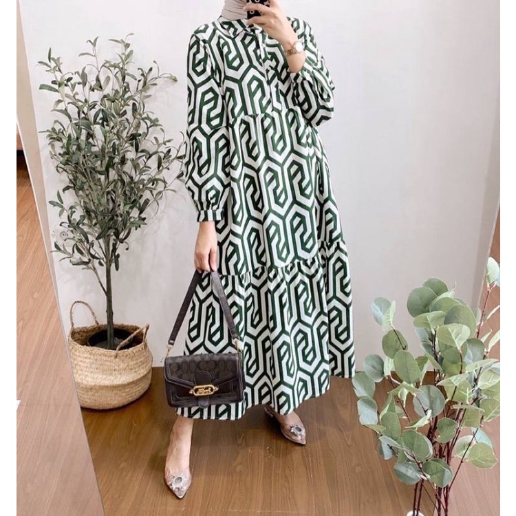 NEW MIDI DRESS AZARA VIRAL FENOMENAL DRESS KEKINIAN TERLARIS