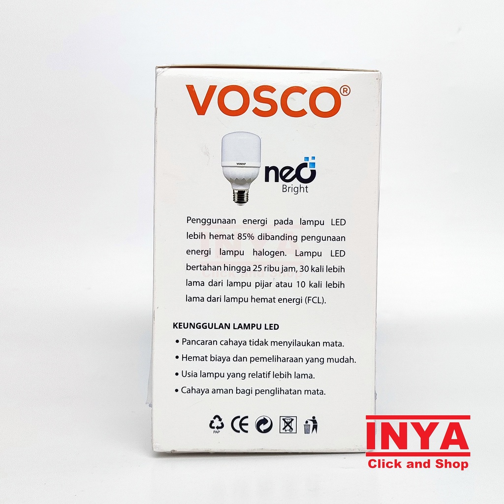 BOHLAM LED VOSCO PUTIH DAYLIGHT 30W - Lampu Bulb