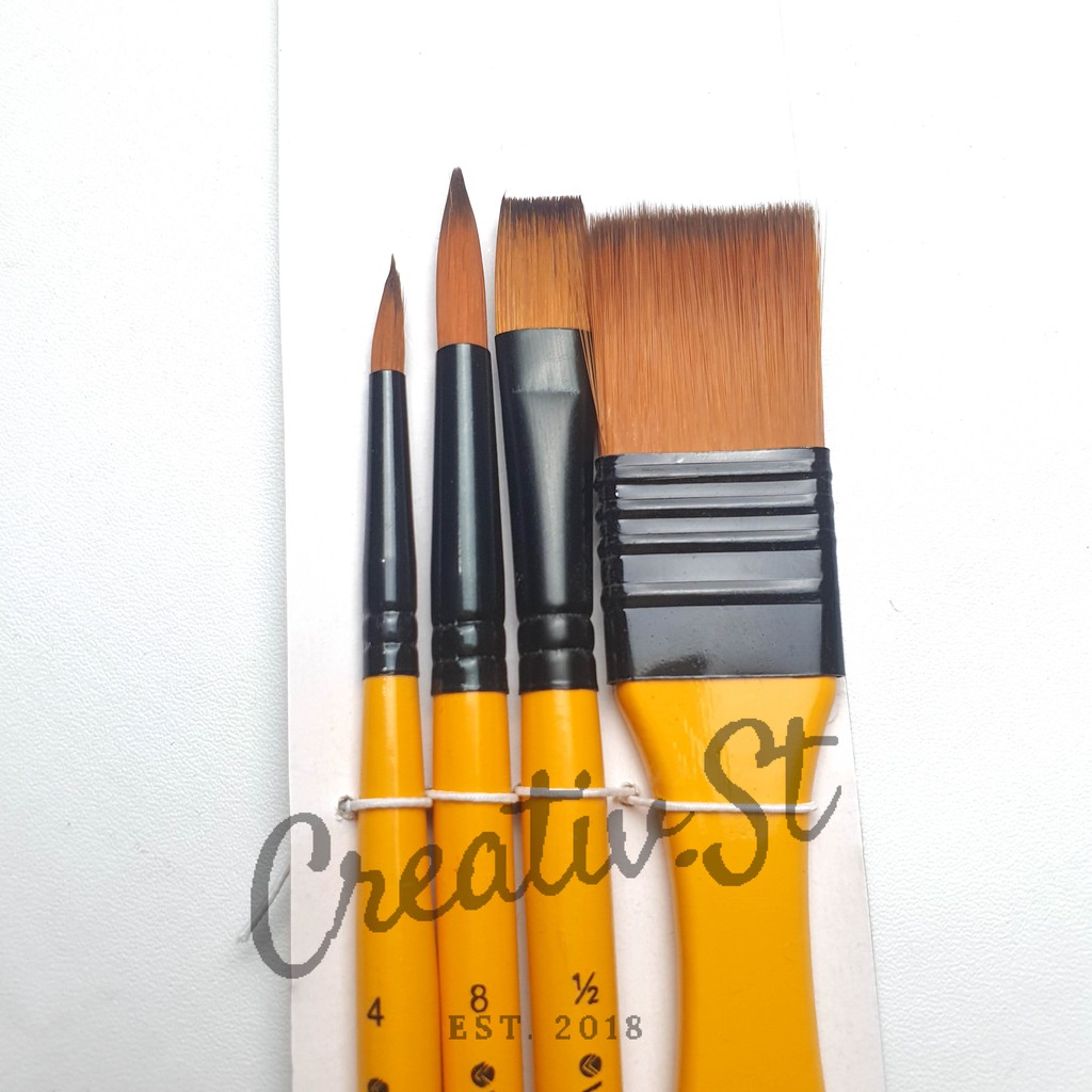 

V-TEC Vtec Kuas Lukis A184 Set 4 Art Brush Set