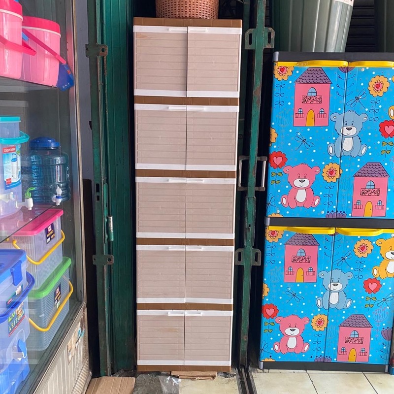 Lemari Plastik Club Mini Susun 5 - Lemari Pakaian Club Mini / Lemari berkualitas / Lemari Murah