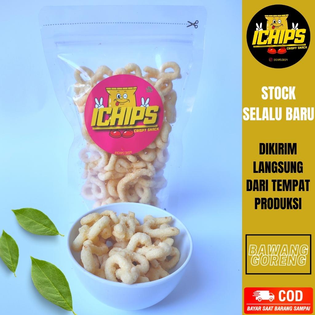 

Cemilan Tradisional Makanan Ringan Lanting Singkong Klanting Bumbu Snack Khas Kebumen Rasa BAWANG GORENG