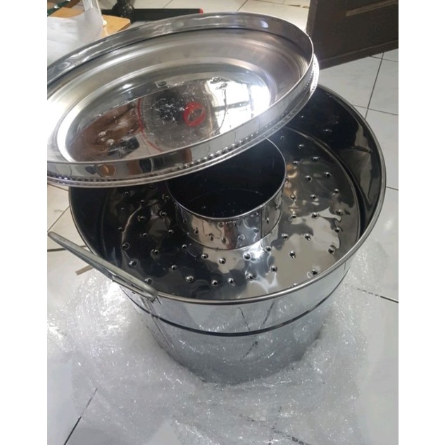 Dandang Langseng /Panci Bakso Stainless 35 cm / Panci Bakso