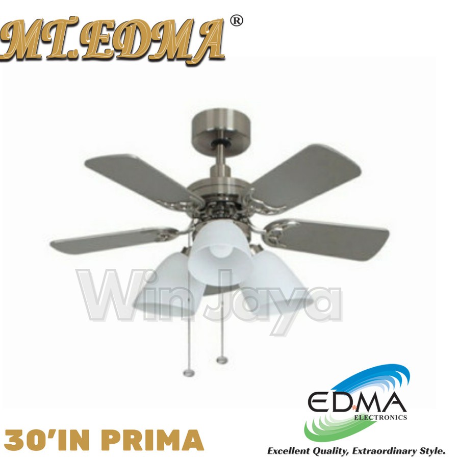 MT EDMA PRIMA 30 INCH KIPAS ANGIN BALING GANTUNG DENGAN LAMPU HIAS