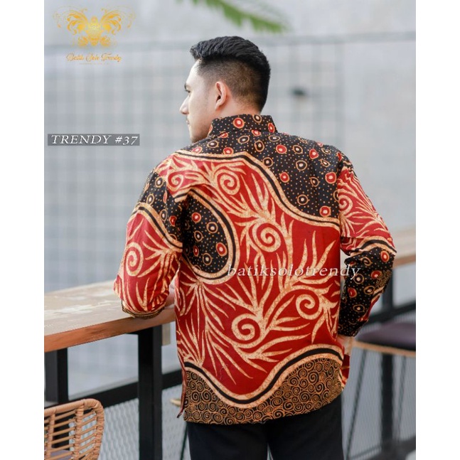 MOTIF 164 KEMEJA BATIK LENGAN PANJANG KAIN HALUS MURAH