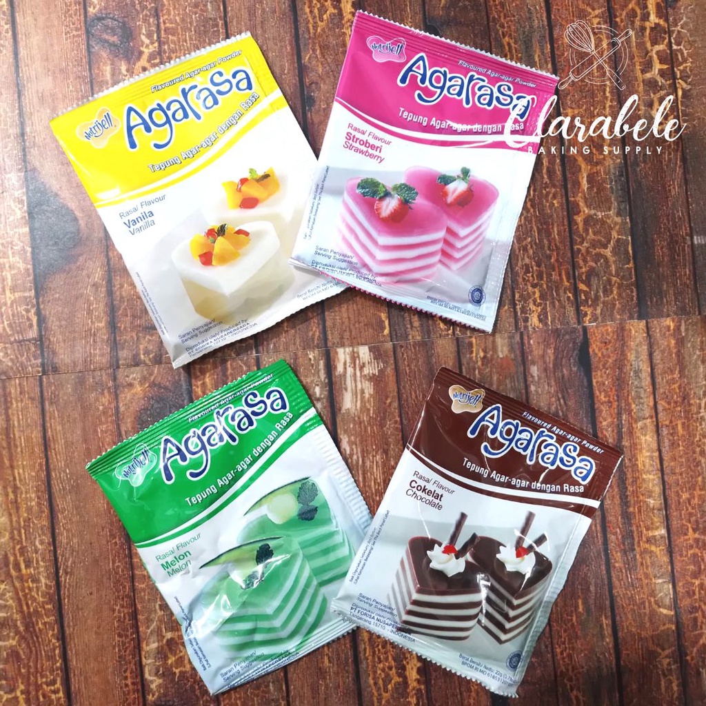 

Nutrijell Agarasa 10gr/Agar-agar Bubuk/Pudding Bubuk