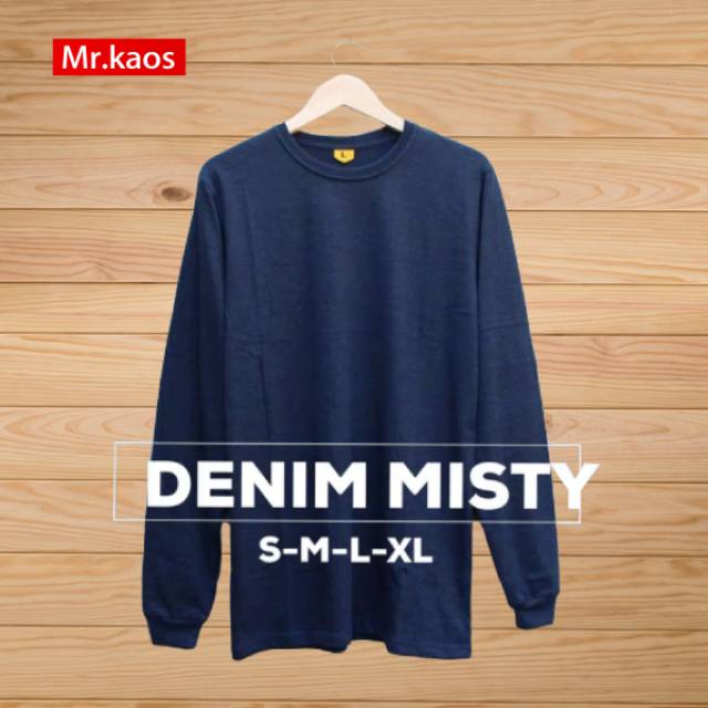 KAOS POLOS PREMIUM DENIM MISTY