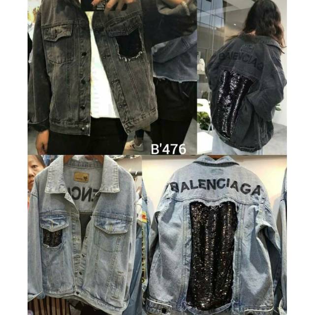 BALENCIAGA JACKET MIRROR - OUTERWEAR - JACKET - JACKET WANITA - JACKET BALENCIAGA - JACKET CEWEK