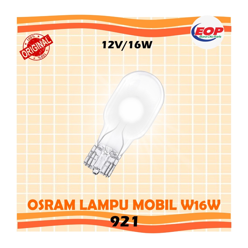 Osram Lampu Mobil W16W Original 921 12V 16W