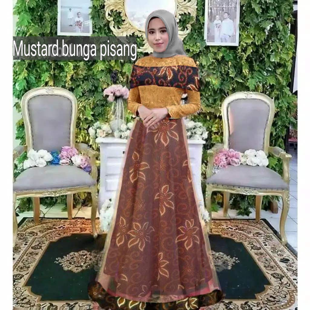 NW 78 6model3warna Gaun Pesta Impor Midi Gown Dress Pesta Gaun