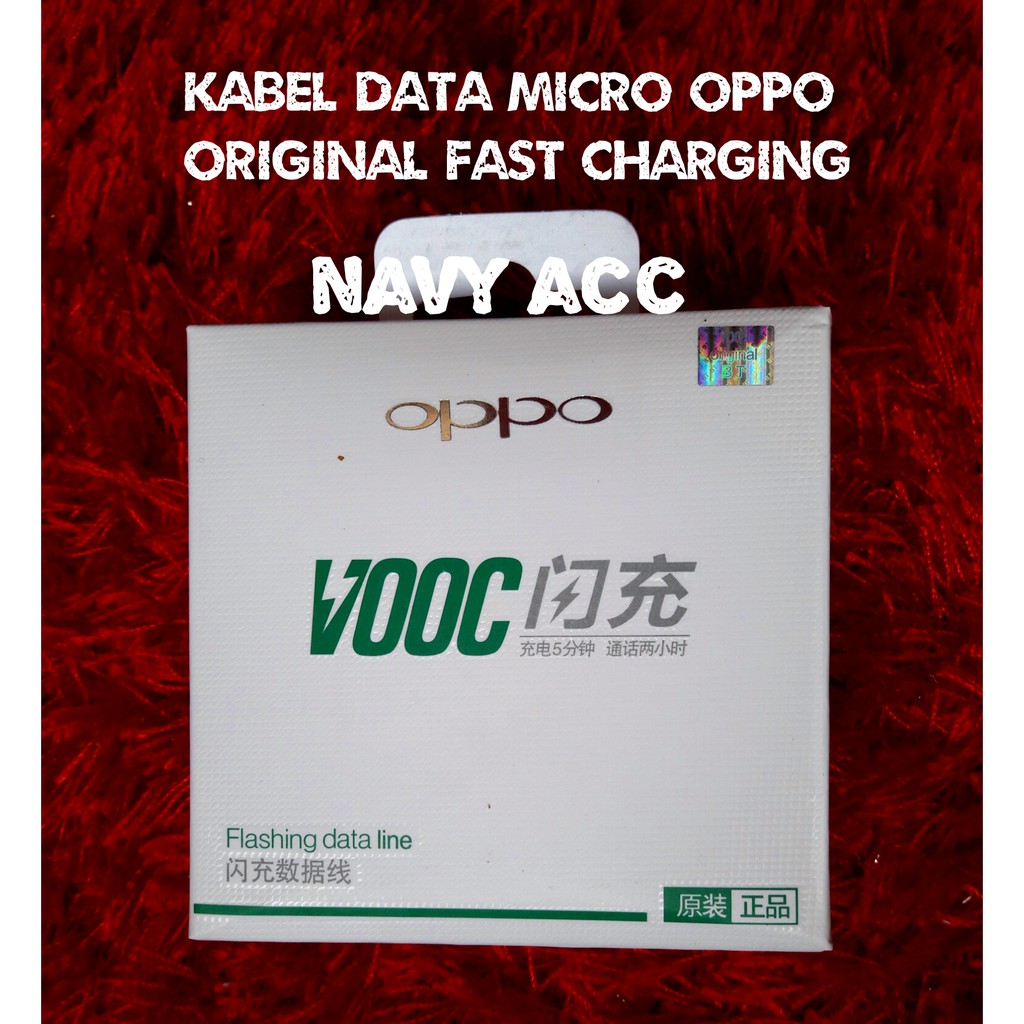 Kabel Data Oppo VOOC Fast Charging - Kabel Original Oppo F1 Plus