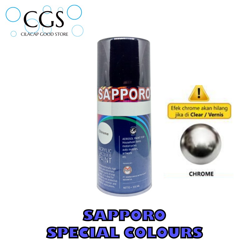 CAT SAPPORO CHROME 300ml - cat crom sapporo - pilok crom - pylox crom - cat chrome sapporo - cat bes
