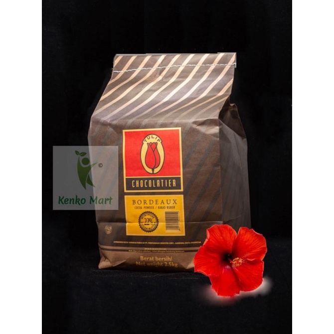 

Tulip Bordeaux Pure Dark Cocoa Powder 2,5 kg (Coklat Bubuk Bordeaux) ---NEW---