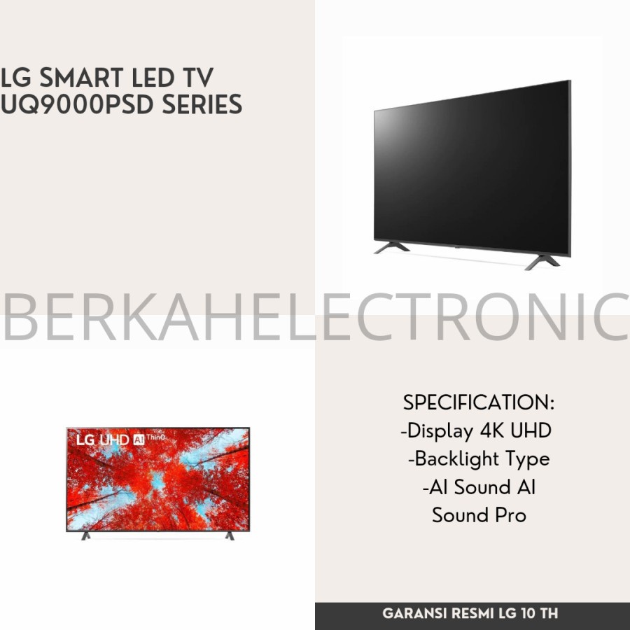 LG TV 43 INCH SMART LED TV 43UQ9000PSD