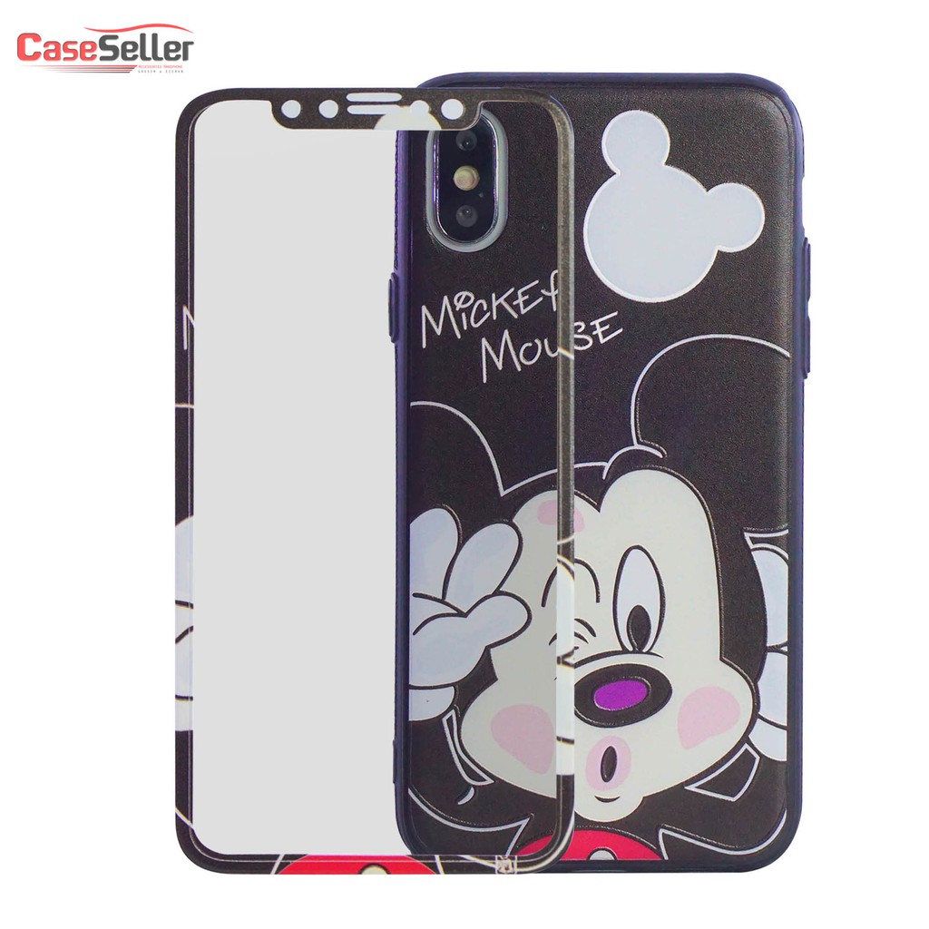 CaseSeller - SoftCase Motif Karakter Plus Anti gores kaca Case Oppo F11 F11 Pro Realme 2 Realme 3Pro