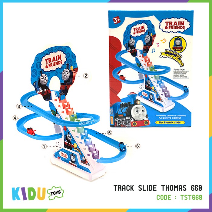 Mainan Anak tangga Rel Seluncur / Track Seluncur / Track Slide Thomas 668 Kidu Toys