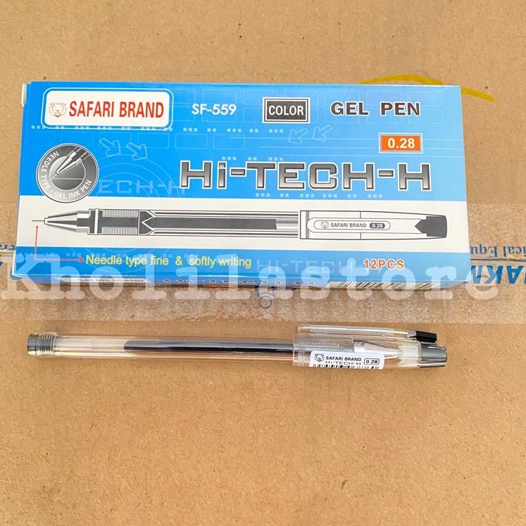 

Pulpen Gel HI-TECH SAFARI SF-559 0.28mm isi 12 pcs (KODE 7334)