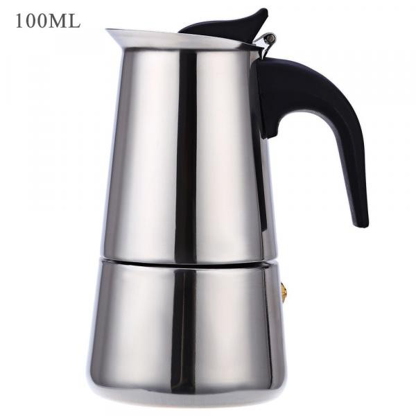 Espresso Coffee Maker Moka Pot Teko Stovetop Filter 100ml 2 Cup - Z20--OneTwoCups