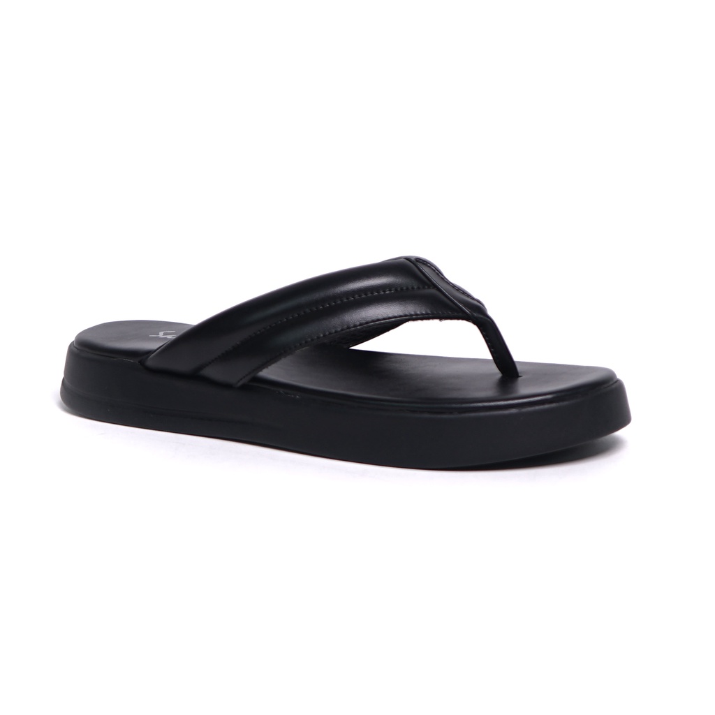 SARASARA YUK - Sandal Wanita Jepit Wedges Casual SARA SARA NORA Sendal Japit Cewek Platform Empuk Ringan Capit Tinggi 3cm  Size 36 37 38 39 40 Untuk Rumahan Warna Black Hitam Santai Premium Kekinian Terbaru Shoes Ori Original Mall Official Store