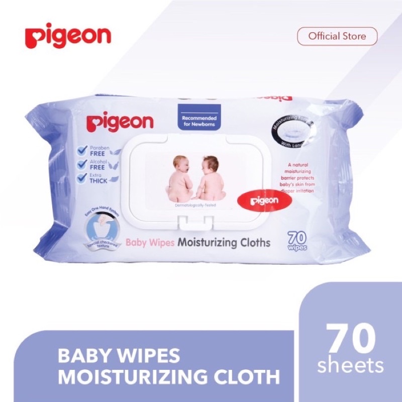Pigeon Moisturizing wipes 70 lbr Pigeon Moisturizing cloth Tisu Basah Pantat Bayi