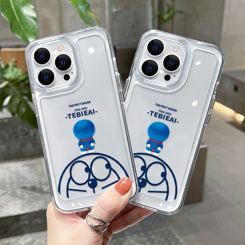 Soft Case Silikon TPU Transparan Shockproof Untuk iPhone 14 13 12 11 Pro X XR XS Max SE 2020 6 6S 7 8 Plus