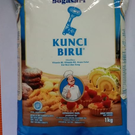 Tepung Terigu Kunci Biru Kemasan 1kg