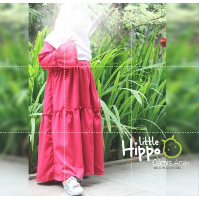 Gamis Anak Perempuan Little Hippo Premium