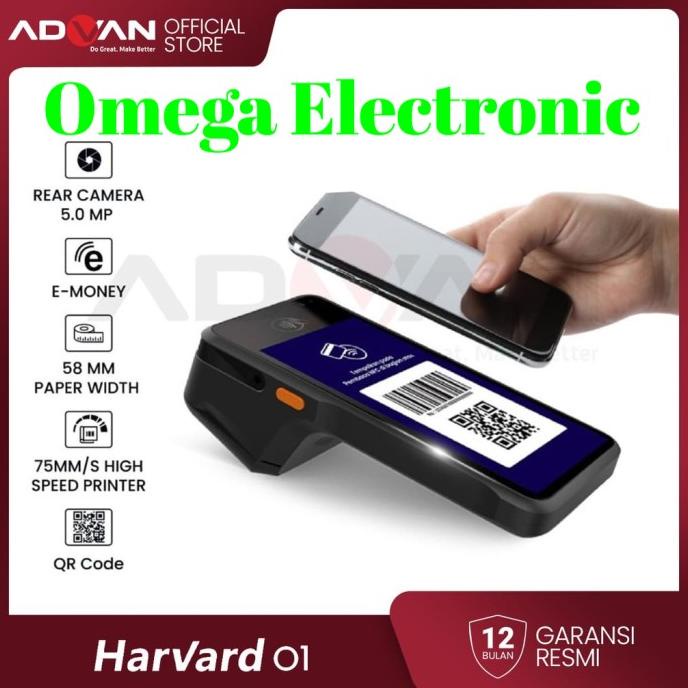 Advan Harvard 01 Android Smart Mobile Pos Mesin Kasir Thermal 58Mm