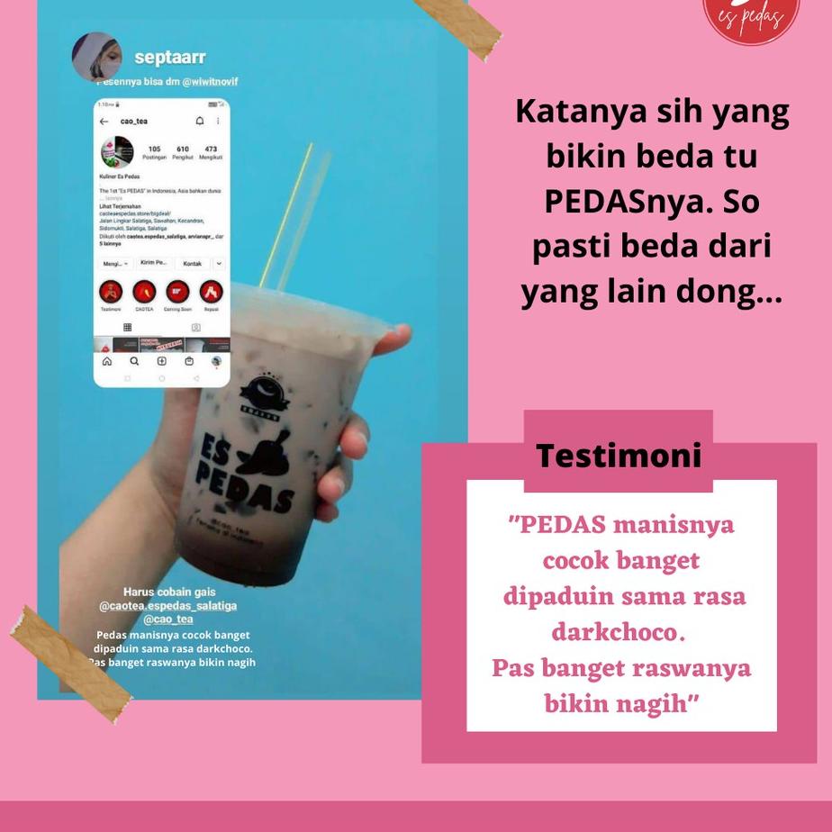 

New Arival✨ Paket Sampel Caotea Es Pedas #PRICEDISCOUNT