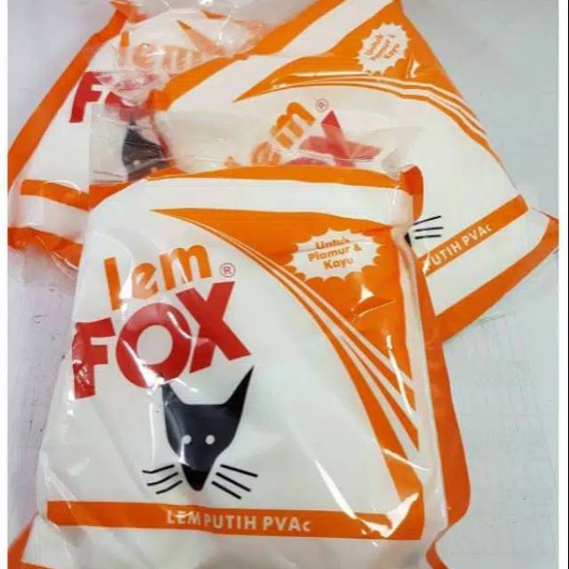 LEM PUTIH FOX® 400GR LEM WALLPAPER, KAYU & PLAMIR