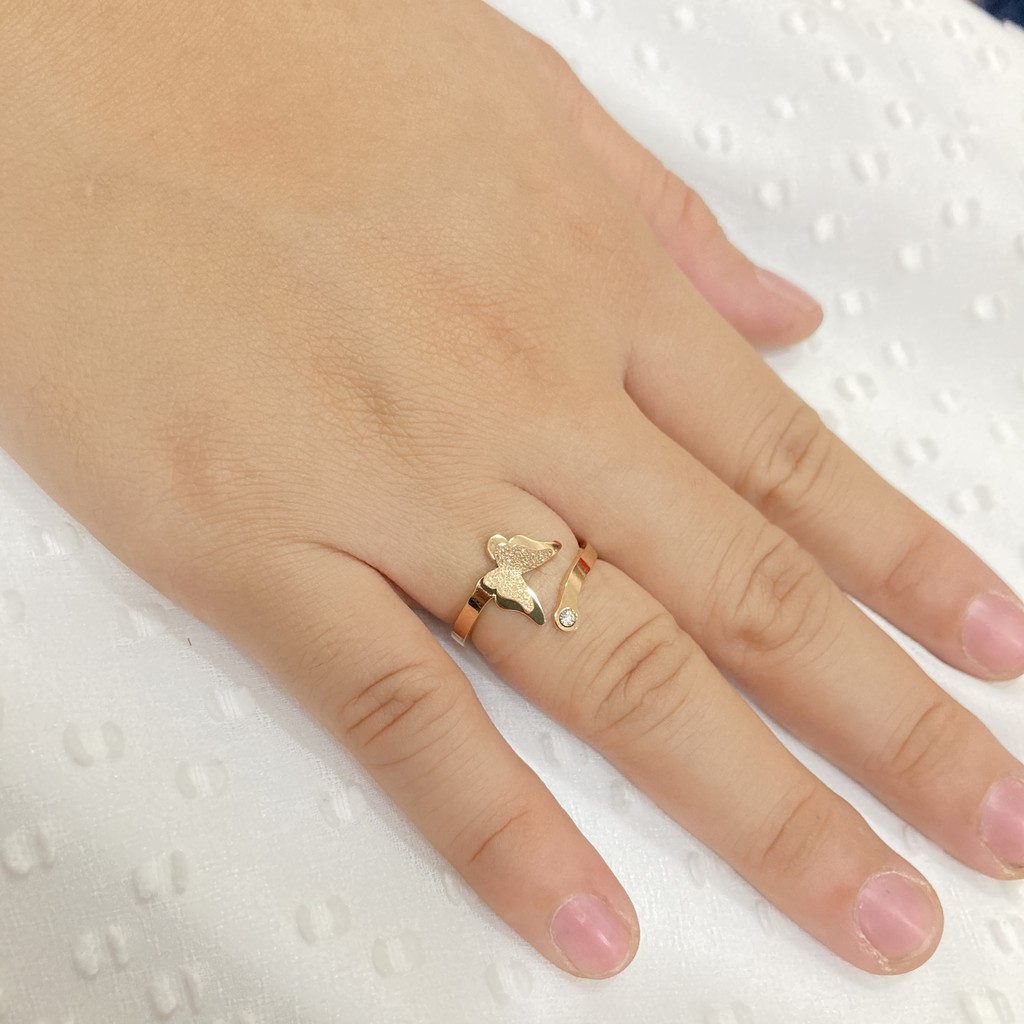 Cincin Titanium Wanita Korea Anti Karat dan Anti Alergi