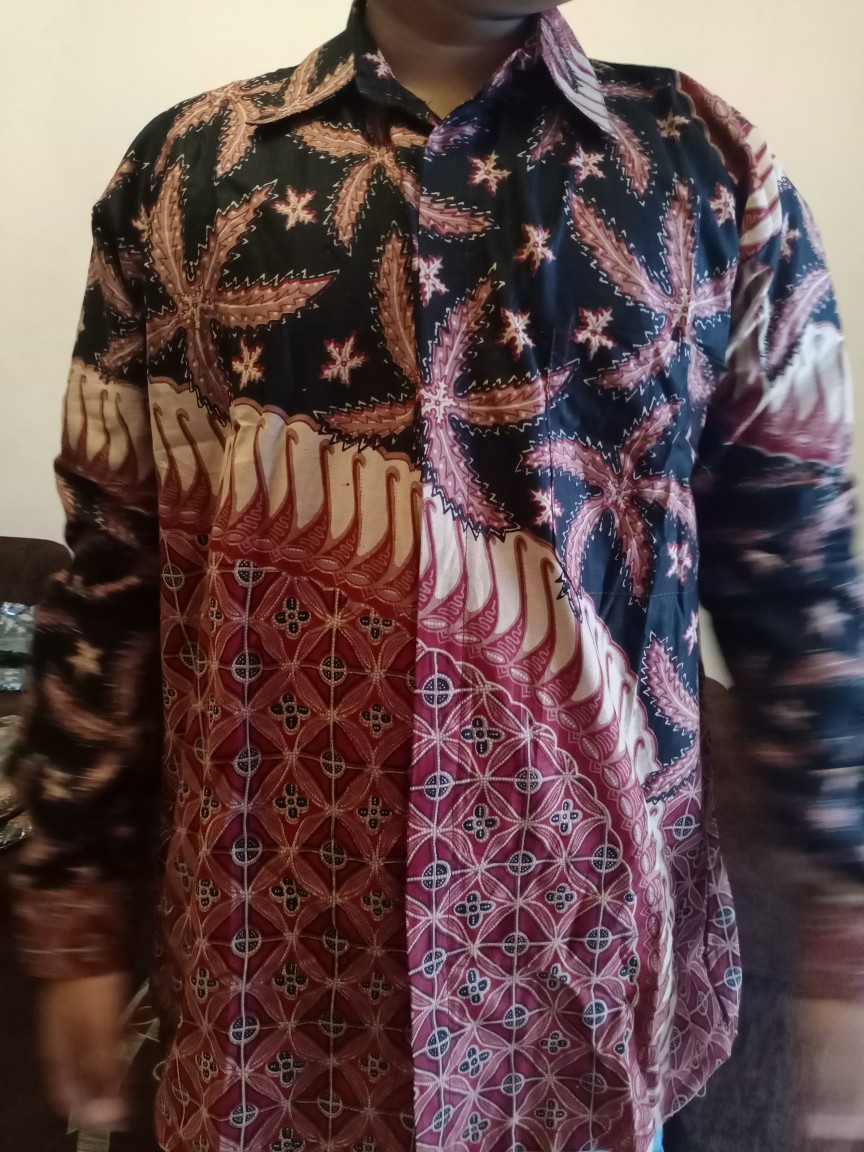 Kemeja Batik Pria Lengan Panjang Size M L Xl Xxl Bswart Batik Hrb026