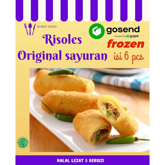 

Risoles original isi sayur ( Frozen)