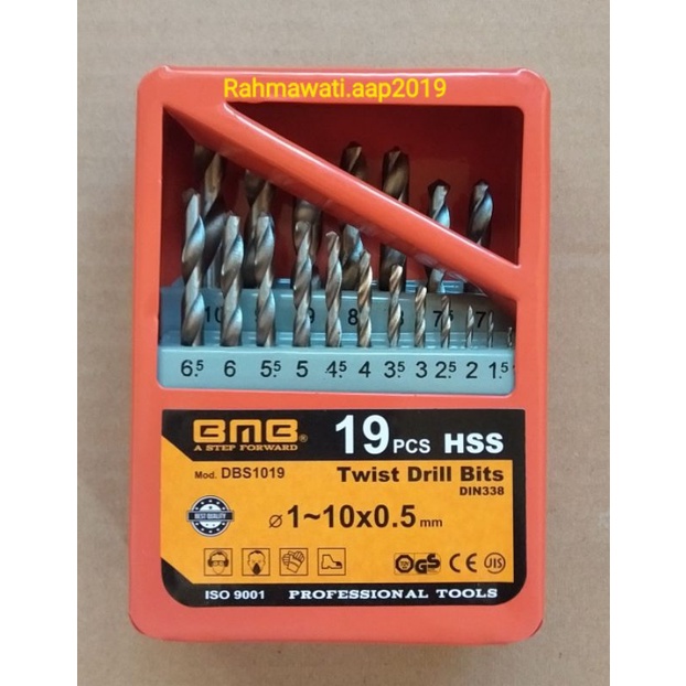 MATA BOR BESI 1 SET 19 PCS (1 MM - 10 MM)