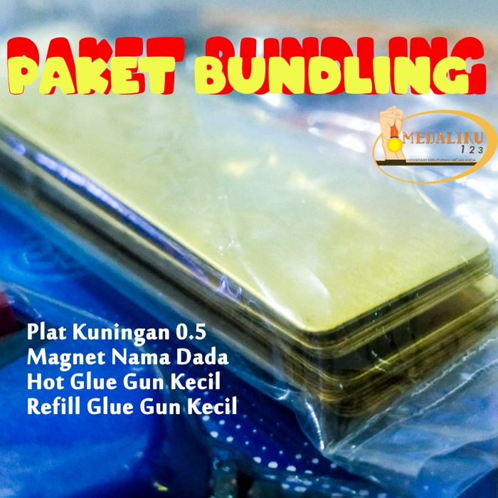 

Aman Paket Bundling Usaha Nama Dada Plat Kuningan 0,5 Magnet Nama Dada Promo