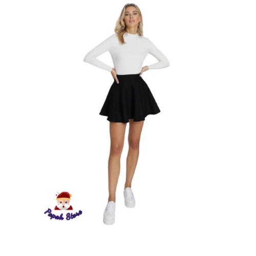 ROK MINI SKIRT FLARE CASUAL OLAHRAGA GYM RENANG TENNIS VOLI SENAM DANCER ZUMBA BERSEPEDA-5