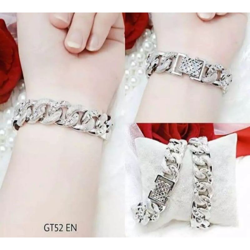 Gelang sisik Naga silver Original Titanium