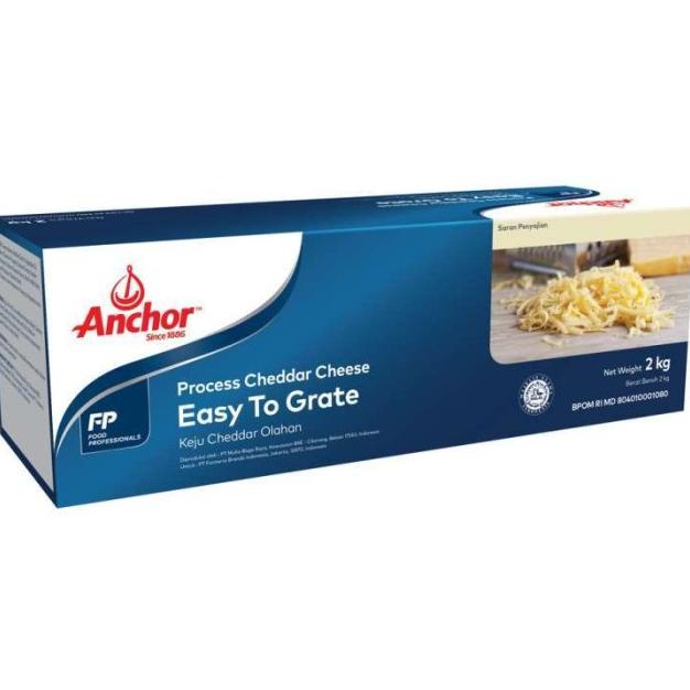 

ANCHOR PROCESSED CHEDDAR CHEESE EASY TO GRATE 2KG