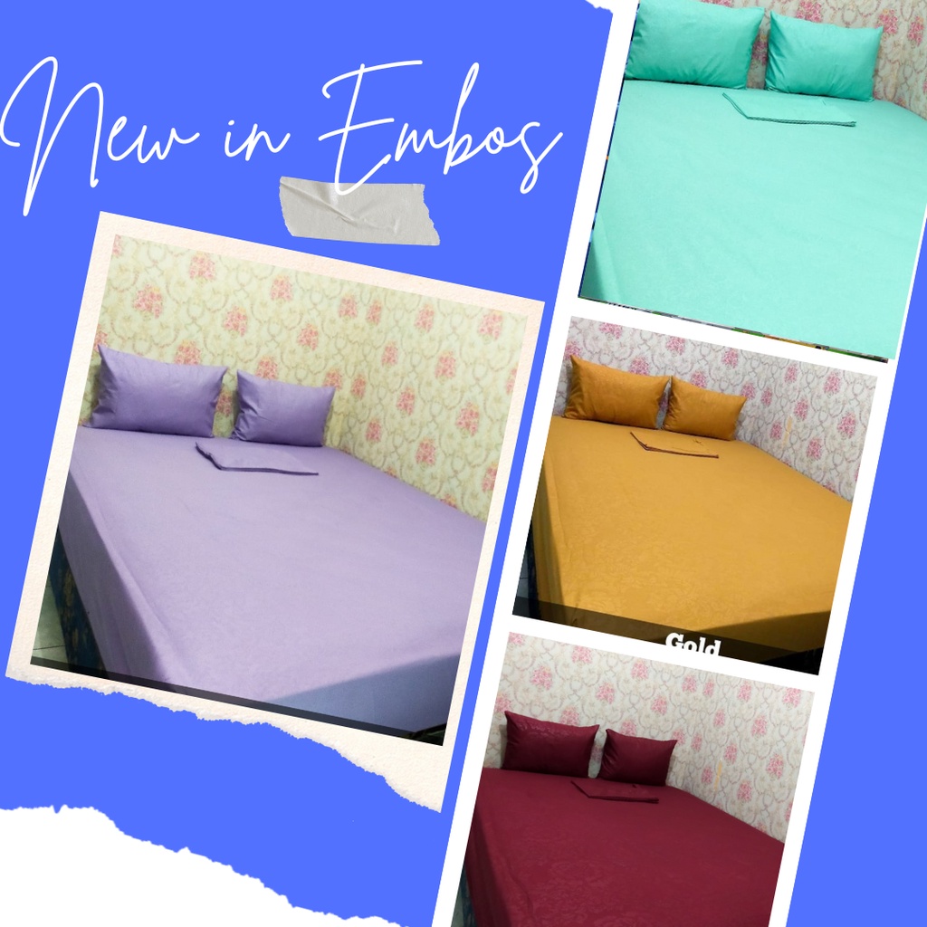 Sprei embos polos  120x200 160x200 180x200 murah premium Seprei homemade adem