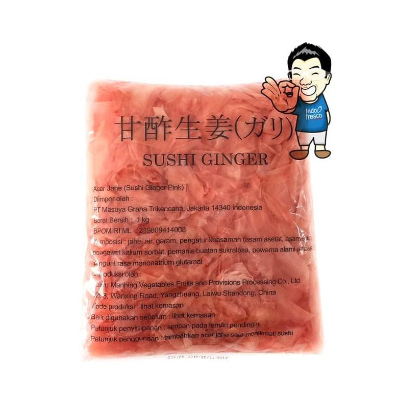 

TERPOPULER Sushi Gary Pink/ Ginger Pink/ Acar Jahe muda- 1 Kg MURAH